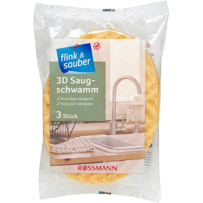 Artikelbild für flink & sauber 3D Tuchschwämme, 3 St., Artikelnummer 212652