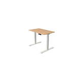 Artikelbild 1 für Kerkmann Move 1 stable elektrisch höhenverstellbarer Schreibtisch eiche hell rechteckig, T-Fuß-Gestell weiß 100,0 x 60,0 cm, Artikelnummer 750287