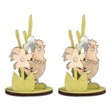 Artikelbild 1 für Rayher Bastelholz grün/natur Set Steckteile Blumenwiese Ø 3,5 cm, 2 Set, Artikelnummer 982633