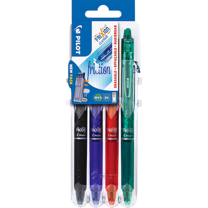 Artikelbild für PILOT FRIXION ball CLICKER 2 Go Tintenroller-Set 0,4 mm, Schreibfarbe: farbsortiert, 4 St., Artikelnummer 376063