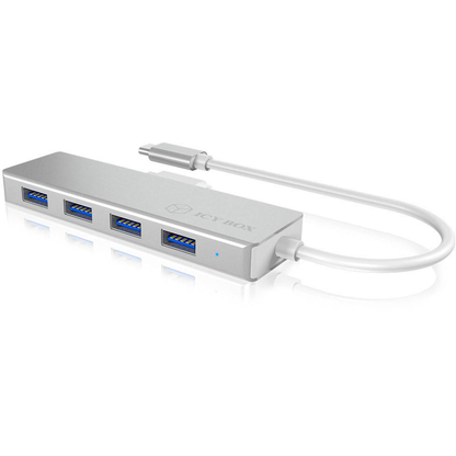 Artikelbild 2 für RaidSonic ICY BOX® USB-Hub IB-HUB1425-C3 4-fach silber, Artikelnummer 492977