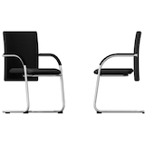 Artikelbild 1 für BISLEY Besucherstühle Classy BSFP2733 schwarz Stoff, 2 St., Artikelnummer 286702