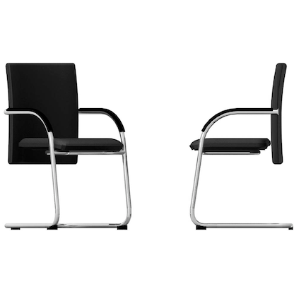 Artikelbild für BISLEY Besucherstühle Classy BSFP2733 schwarz Stoff, 2 St., Artikelnummer 286702