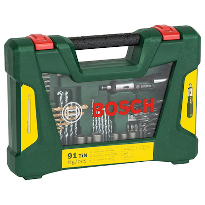 Artikelbild für BOSCH Bohrer- und Bit-Set V-Line Box, 91-teilig, Artikelnummer 208449