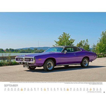 Artikelbild 10 für Heye Monats-Wandkalender LEGENDÄRE AUTOS 2026, 1 St., Artikelnummer 551196