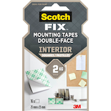 Artikelbild 1 für Scotch FIX™ INTERIOR doppelseitige Klebepads für max. 2,0 kg, 25,0 x 25,0 mm, 16 St., Artikelnummer 571154