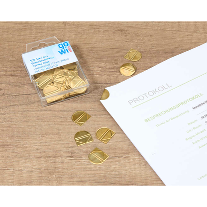 Artikelbild 5 für Gowi Eckenklammern gold 1,9 x 1,8 cm, 100 St., Artikelnummer 721334