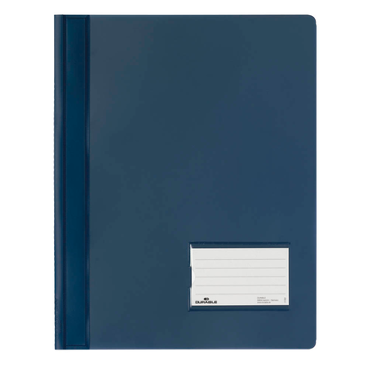 Artikelbild für DURABLE Schnellhefter DURALUX Kunststoff dunkelblau DIN A4 überbreit, 10 St., Artikelnummer 474718