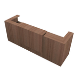 Artikelbild 1 für Quadrifoglio Empfangstheke gerade, nussbaum 285,0 x 88,0 x 113,0 cm, Artikelnummer 370213