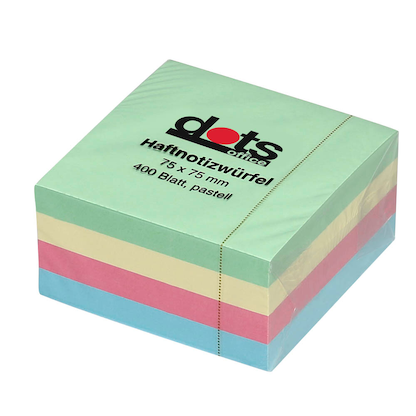 Artikelbild 2 für dots pastell Haftnotizen farbsortiert, 1 Würfel, Artikelnummer 238966