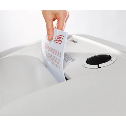 Artikelbild 6 für DAHLE 406 Aktenvernichter mit Partikelschnitt P-4, 4 x 40 mm, bis 17 Blatt, grau, Artikelnummer 400921