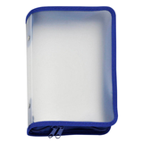 Artikelbild 1 für FolderSys Reißverschlussbeutel DIN A5 transparent/blau 0,5 mm, 1 St., Artikelnummer 357236