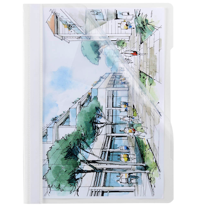 Artikelbild für Schnellhefter Quality Kunststoff weiß DIN A4, 1 St., Artikelnummer 253086