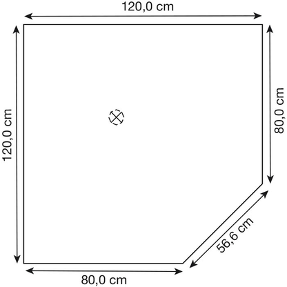 Artikelbild 2 für HAMMERBACHER Verbindungsplatte höhenverstellbar Orbis lichtgrau, Trapezform 120,0 x 80,0 x 68,5 - 81,0 cm, Artikelnummer 471235