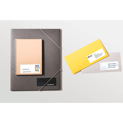 Artikelbild 7 für AVERY Zweckform Etiketten 3659 weiß 97,0 x 42,3 mm, 100 Blatt, Artikelnummer 647685