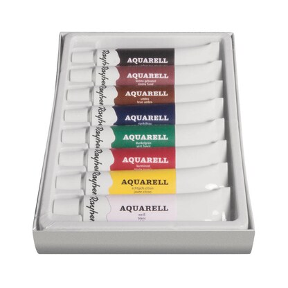 Artikelbild 2 für Rayher Künstler-Set mit 8 Farben Aquarellfarben farbsortiert 8 x 12,0 ml, 8 St., Artikelnummer 129542