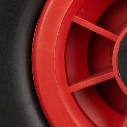 Artikelbild 7 für relaxdays Sackkarrenräder luftbereift schwarz, rot Kunststoff Felgen, Achse 2,5 cm, Artikelnummer 452353