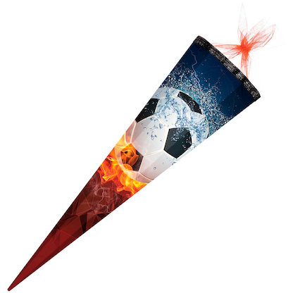 Artikelbild für Nestler Tradition in Emotion Schultüte Fußball 85,0 cm blau/orange, Artikelnummer 899712