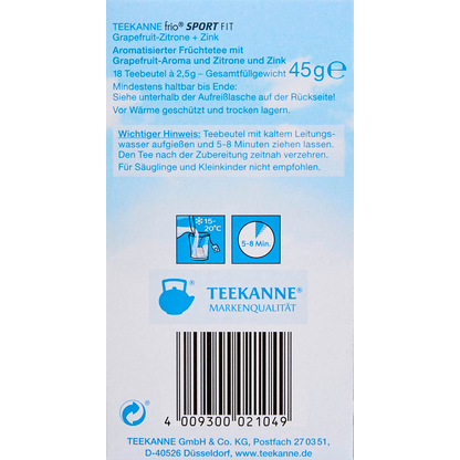 Artikelbild 7 für TEEKANNE frio Sport Fit Grapefruit Zitrone Tee kalt 18 Portionen, Artikelnummer 549572