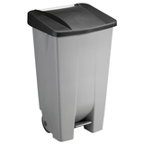 Artikelbild 1 für helit Mülleimer 120,0 l grau, schwarz, 1 St., Artikelnummer 356473