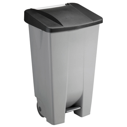 Artikelbild für helit Mülleimer 120,0 l grau, schwarz, 1 St., Artikelnummer 356473