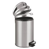 Artikelbild 1 für WENKO Leman Mülleimer 12,0 l silber, 1 St., Artikelnummer 805543