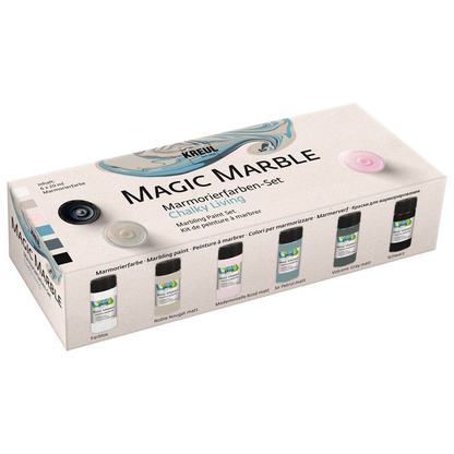Artikelbild für KREUL Chalky Living Marmorierfarben farbsortiert, 6 St., Artikelnummer 114997