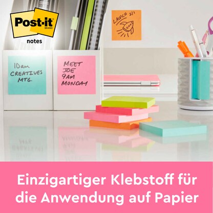 Artikelbild 4 für Post-it® Poptimistic Collection Haftnotizen farbsortiert, 12 Blöcke, Artikelnummer 735919