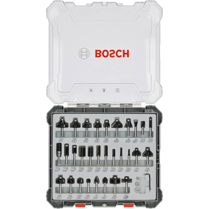 Artikelbild für AKTION: BOSCH Mixed Set Fräser-Set 30-teilig mit Prämie nach Registrierung, Artikelnummer 454527