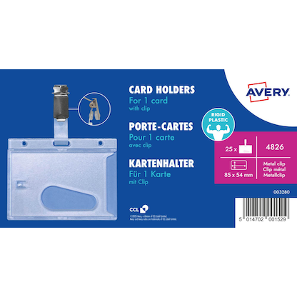 Artikelbild 2 für AVERY Zweckform Namensschilder mit Clip 85,0 x 54,0 mm, 25 St., Artikelnummer 573947