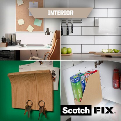 Artikelbild 2 für Scotch FIX™ INTERIOR doppelseitige Klebepads für max. 2,0 kg, 25,0 x 25,0 mm, 16 St., Artikelnummer 571154