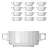 Artikelbild 1 für BAUSCHER Suppentassen EDGE weiß 0,30 l, 12 St., Artikelnummer 819443