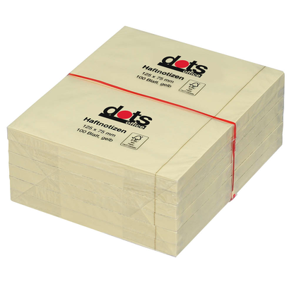 Artikelbild 2 für dots Haftnotizen gelb, 12 Blöcke, Artikelnummer 221965