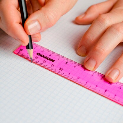 Artikelbild 3 für Kores® Lineal 15,0 cm, pink, blau, Artikelnummer 766901