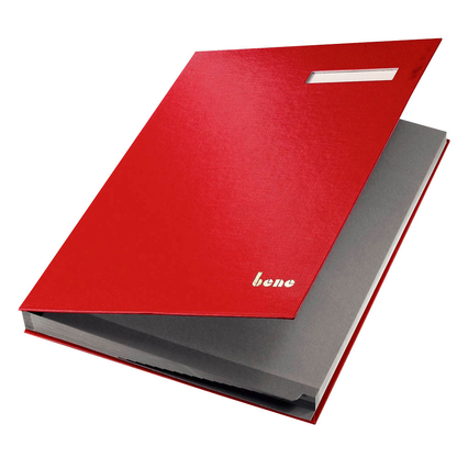 Artikelbild 2 für bene Unterschriftenmappe 19 Fächer rot, 1 St., Artikelnummer 629527