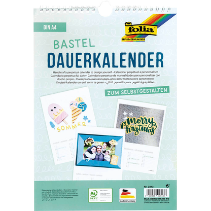 Artikelbild für folia Kalender zum Selbstgestalten 21,0 x 30,1 cm jahresunabhängig, 1 St., Artikelnummer 848794