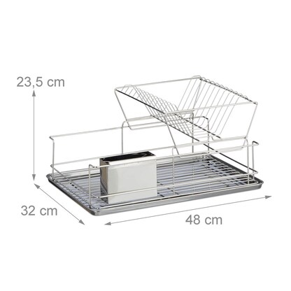 Artikelbild 4 für relaxdays Abtropfgestell silber, 1 St., Artikelnummer 361002