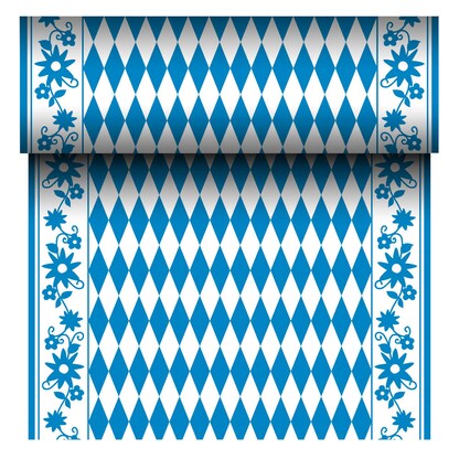 Artikelbild für PAPSTAR Tischläufer ROYAL Collection 88159 blau, weiß 40,0 cm x 24,0 m, 1 Rolle, Artikelnummer 466241