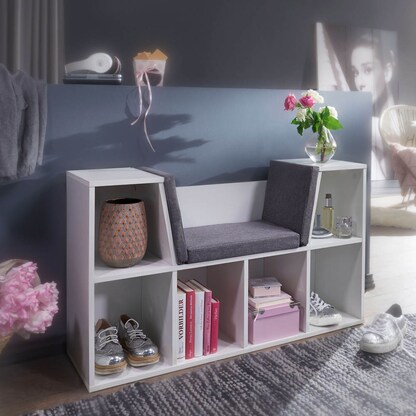 Artikelbild 6 für WOHNLING Schuhregal weiß 102,0 x 30,0 x 62,0 cm, 1 St., Artikelnummer 907974