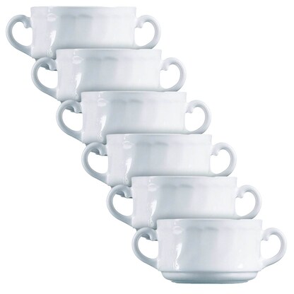 Artikelbild für ARCOROC Suppentassen Trianon White weiß 300,0 ml, 6 St., Artikelnummer 977243