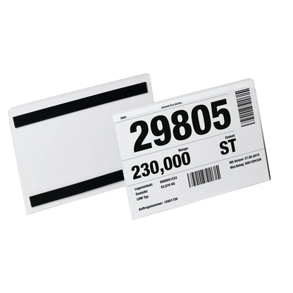 Artikelbild für DURABLE Etikettentaschen HARD COVER transparent DIN A5 quer, 10 St., Artikelnummer 146716