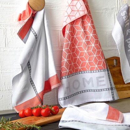 Artikelbild 2 für Dyckhoff Geschirrtücher Home & Kitchen koralle 50,0 x 70,0 cm, 3 St., Artikelnummer 251536