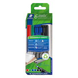 Artikelbild 1 für STAEDTLER Lumocolor Folienstifte-Set farbsortiert permanent, 6 St., Artikelnummer 464277