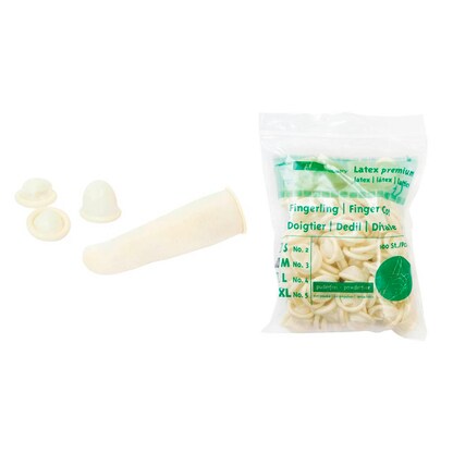 Artikelbild für Meditrade® unisex Fingerlinge beige Größe L, 100 St., Artikelnummer 562909