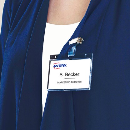 Artikelbild 3 für AVERY Zweckform Namensschilder mit Clip 85,0 x 54,0 mm, 25 St., Artikelnummer 573947