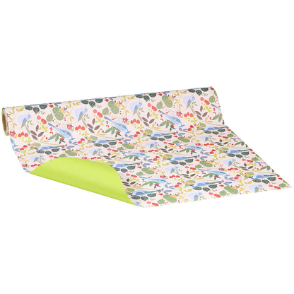 Artikelbild 2 für JUNG SCHÖNER VERPACKEN Geschenkpapier Mary Vintage Design mit Vögeln mehrfarbig beidseitig bedruckt, 20,0 m, Artikelnummer 715914
