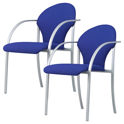 Artikelbild für Nowy Styl Besucherstühle Visa VISA ALU EF-010 blau Stoff, 2 St., Artikelnummer 833160