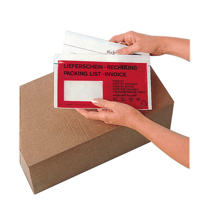 Artikelbild 2 für VP Lieferscheintaschen Kunststoff DIN lang 250 St., Artikelnummer 624965