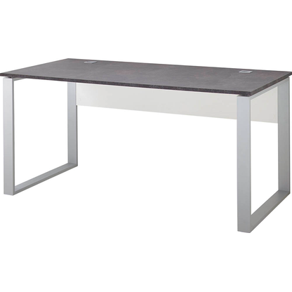 Artikelbild für GERMANIA Altino Altino Schreibtisch dunkelgrau rechteckig, O-Fuß-Gestell alu 160,0 x 80,0 cm, Artikelnummer 501231