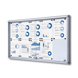 Artikelbild 1 für Showdown® Displays Schaukasten SL grau 10x DIN A4 116,0 x 5,9 x 67,5 cm, 1 St., Artikelnummer 618823
